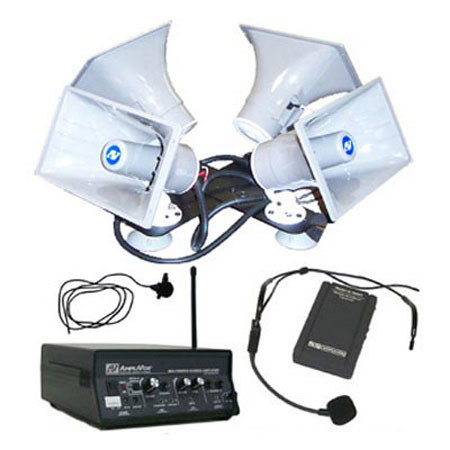 AmpliVox SW314 Quad Sound Cruiser with Handheld Mic