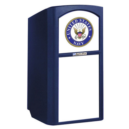 AmpliVox SW3254 Wireless Military Multimedia Lectern with Lavolier Mic, N