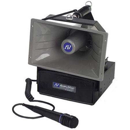 AmpliVox SW615A Wireless Half Mile Hailer PA System,Handheld Mic