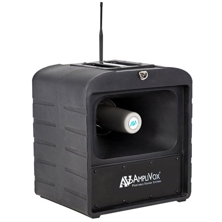 AmpliVox SW680 Mega Hailer PA System with Wireless Headset & Lapel Microphone