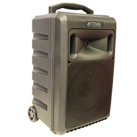 AmpliVox SW800 Titan Portable PA System with Wireless Lapel Microphone