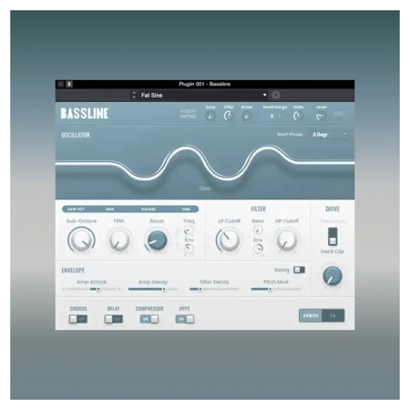 AIR Music Tech Bassline Vintage Synthesizer Virtual Instrument, Download