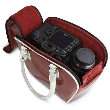 Acme Made Bowler, DSLR Camera Hand Bag for Ladies,Red