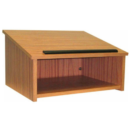 AmpliVox W250 Portable Lectern without Sound, Oak