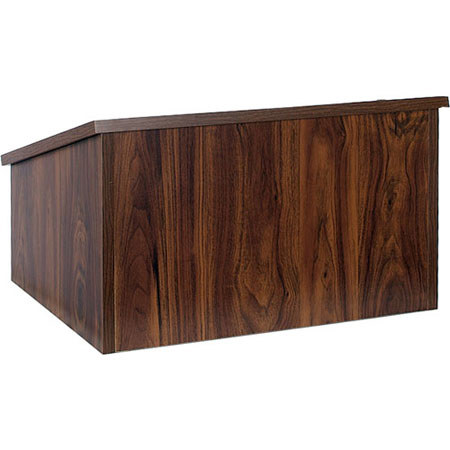 AmpliVox W250 Portable Lectern without Sound, Walnut