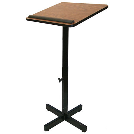 AmpliVox W330 Expediter Lectern Stand, Medium Oak
