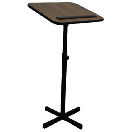 AmpliVox W330 Expediter Lectern Stand, Walnut
