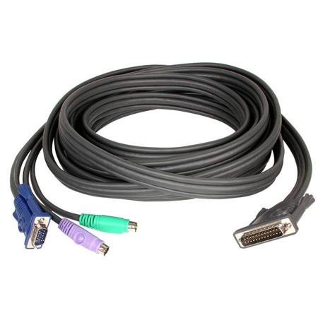 Aten 2L1606P 20' DB-25M to HDB and PS/2 Male KVM Cable