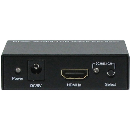 A-NeuVideo ANI-5.1CH HDMI to SPDIF 2CH/5.1CH Audio Extractor with HDMI Pass Thru