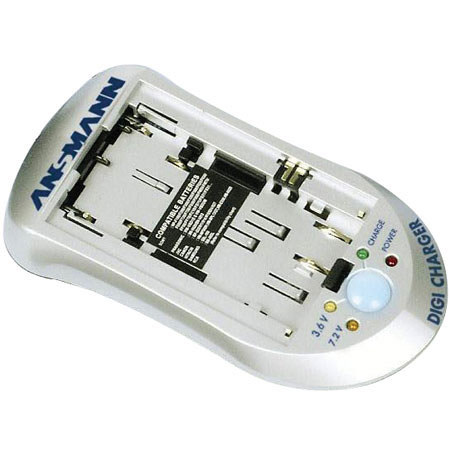 Ansmann Universal Li-Ion DigiCharger for most 3.6V & 7.2V Digital Still & Camcorder Battery Packs