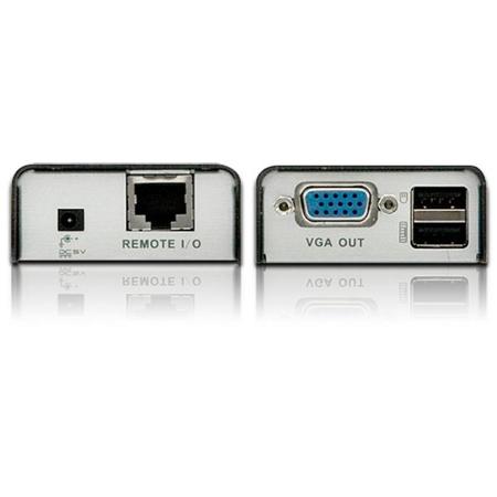Aten CE100 Cat5e USB Mini KVM Console Extender, Connects Up to 320' Distance