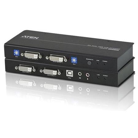 Aten CE604 DVI Dual View KVM Extender