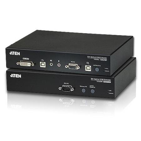 Aten CE680 DVI Single Link Optical KVM Console Extender, Up to 1950' Distance