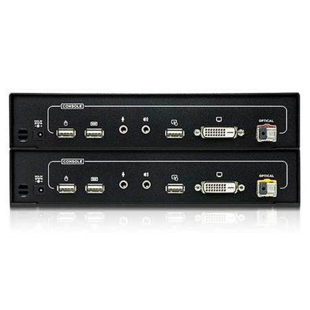 Aten CE680 DVI Single Link Optical KVM Console Extender, Up to 1950' Distance