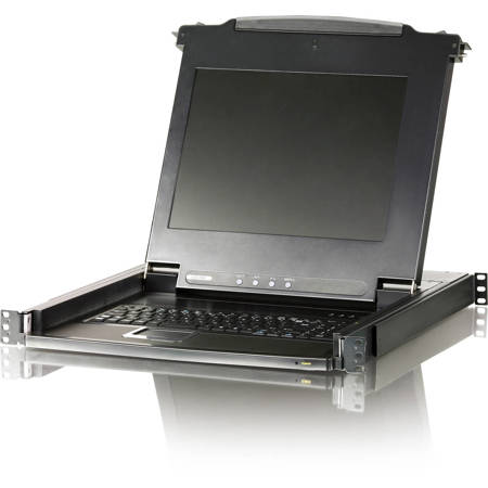 Aten CL1000MTAA 17" Slideaway Single Rail LCD Console Module, TAA Compliant