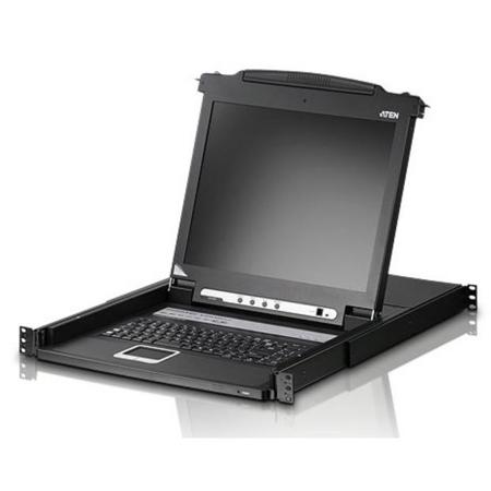 Aten CL1016M 16-Port 17" LCD Integrated USB/PS2 Combo KVM Switch Console
