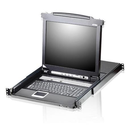 Aten CL5708M 8-Port 17" Single Rail LCD KVM Switch Console