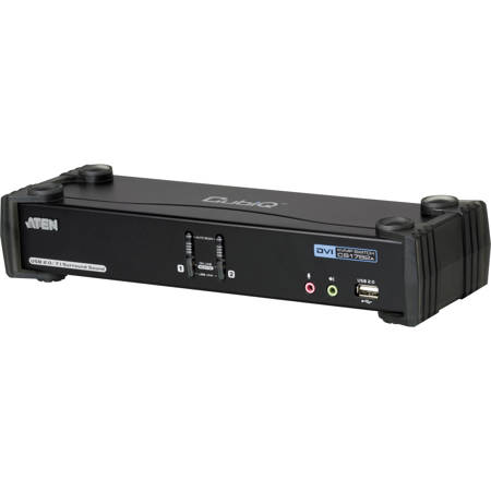 Aten CS1782A 2-Port USB Dual Link DVI KVMP Switch with 7.1 Surround Sound Audio