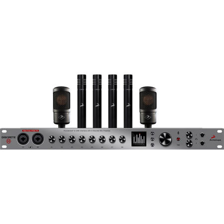 Antelope Audio Discrete 8 Interface, Premium FX Pack, 2x Edge Solo+4x Verge Mics