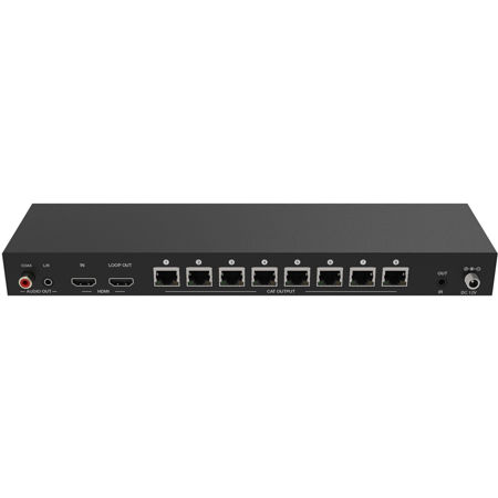A-NeuVideo x8 HDMI POE 1080/4K60 CAT6 Extender Splitter, 8x Receivers 196' AUT