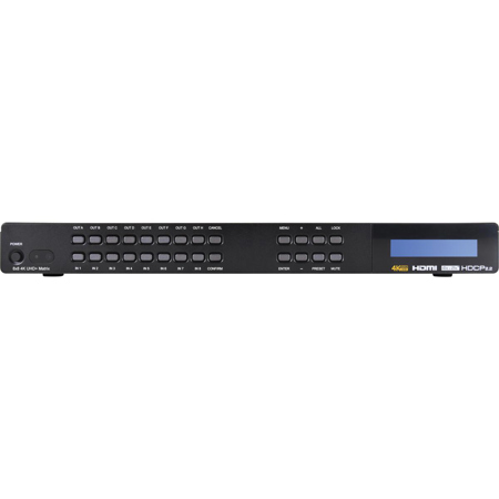 A-NeuVideo 8x8 HDR HDCP 2.2 4k at 60Hz HDMI 18G Matrix Switcher Scaler