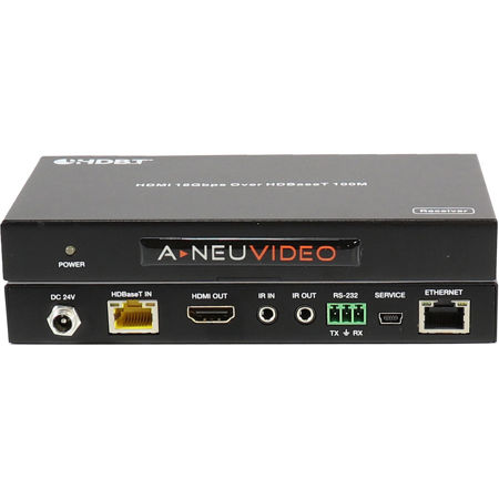 A-NeuVideo 328' ANI-HDR-100 HDMI 4K HDR 18Gbps PoH Over Cat6 Extender Kit