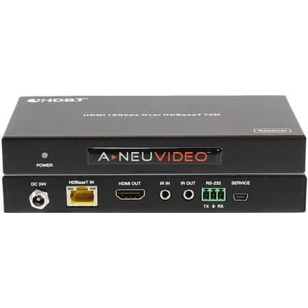A-NeuVideo 230' ANI-HDR-70 HDMI 4K HDR 18Gbps PoH OVER CAT5e/6 Extender Kit