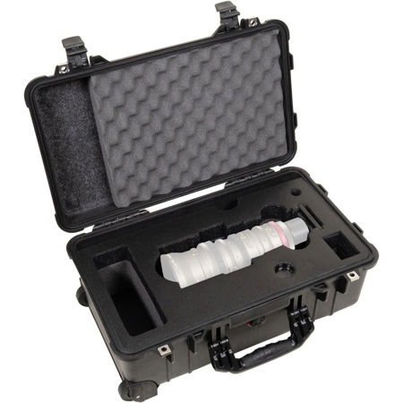 Angenieux EZ Series Wheeled Hard Protective Pelican Case with Custom Foam Insert for EZ-1, EZ-2, and EZ-3 Lens