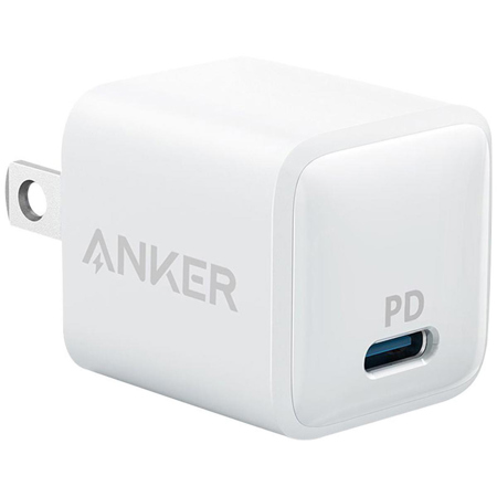 Anker PowerPort PD Nano 20W USB-C Wall Charger, White