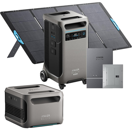 Anker SOLIX F3800 Plus 3840Wh 6000W Power Station, BP3800 Expansion Battery