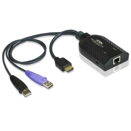 Aten KA7168 HDMI USB Virtual Media KVM Adapter Cable with Smart Card Reader, CPU Module