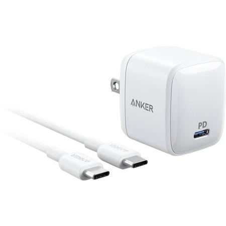 Anker PowerPort Atom PD 1 30W Type-C Wall Charger with Powerline II Cable, 3'