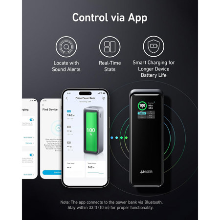 Anker Prime 27650mAh 250W Portable Power Bank, Black JP5700