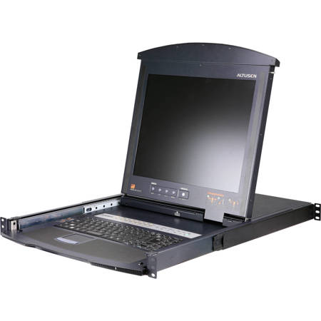 Aten KL9116M 16-Port 17" Dual Rail LCD IP KVM Switch Bundle, Includes 8x 6' USB KVM Cable, 8x 10' USB KVM Cable