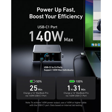 Anker Prime Charger (250W, 6 Ports, GaNPrime)