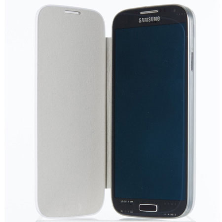 Anymode Kickstand Folio Cover Case for Samsung Galaxy S4, White