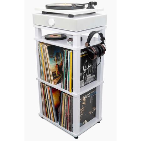 Andover Audio SpinStand Audio Component & Record Rack, White