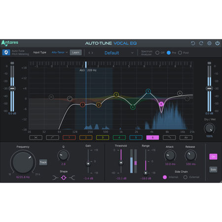 Antares Audio Technologies Auto-Tune Vocal EQ Plug-In, Perpetual License, Download