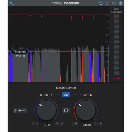 Antares Audio Technologies Auto-Tune Vocal De-Esser Plug-In, Perpetual License, Download