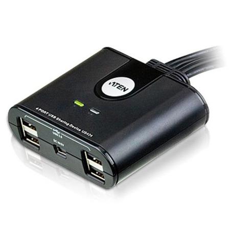 Aten 4-Port USB 2.0 Peripheral Sharing Device for 4 Computers