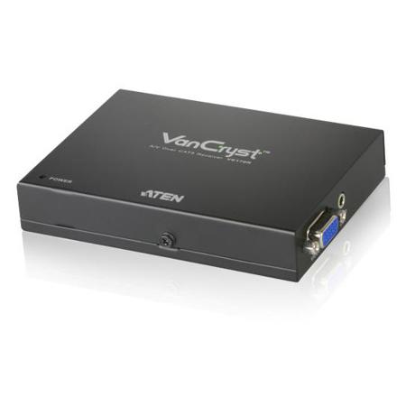 Aten VE170R Audio/Video Over Cat5 Receiver for VS1208T and VS1204T Transmitters, Connects Up to 1000' Distance