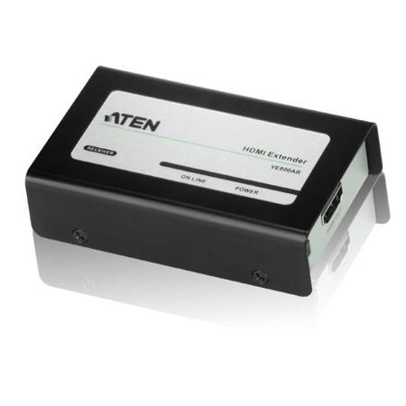 Aten VE800AR HDMI Receiver for VS1808T and VS1804T Video Splitters, Connects Up to 60m / 196.85', DDC Compatible