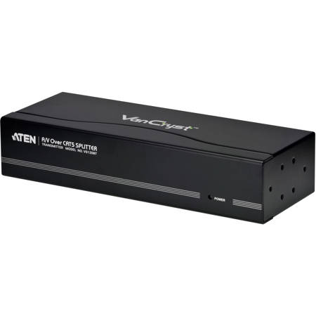 Aten VS1208T 8-Port Audio/Video Over Cat 5 Splitter, 1920x1200 Video Resolution