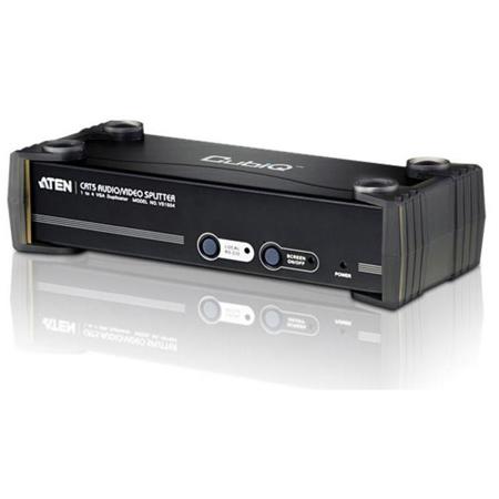 Aten VS1504T 4-Port VGA/Audio Cat 5e/6 Splitter with RS-232