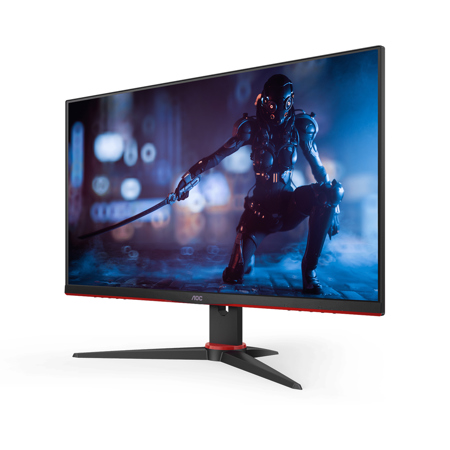 AOC 24G2SE 23.8" 16:9 Full HD 165Hz VA LCD HDR Gaming Monitor, Black/Red