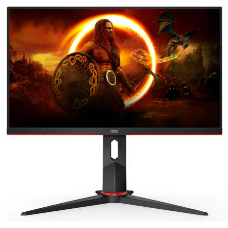 AOC 24G2ZE 23.8" 16:9 Full HD 240Hz IPS WLED LCD Gaming Monitor, Black/Red