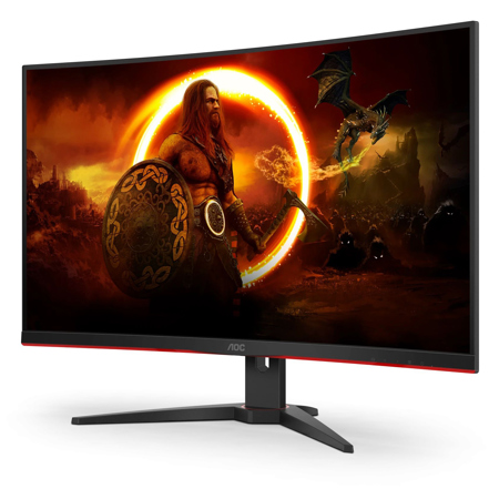 AOC C32G2E 31.5インチ 165hz 1ms モニター AOC C32G2E 31.5'' 16:9 Full HD 165Hz G Line Curved Gaming