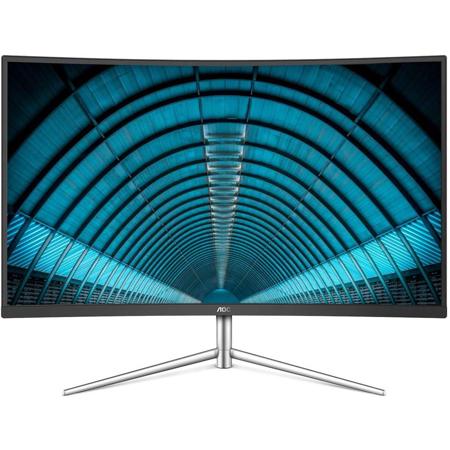 AOC C32V1Q 31.5" 16:9 Curved Full HD WLED Monitor, Black/Silver