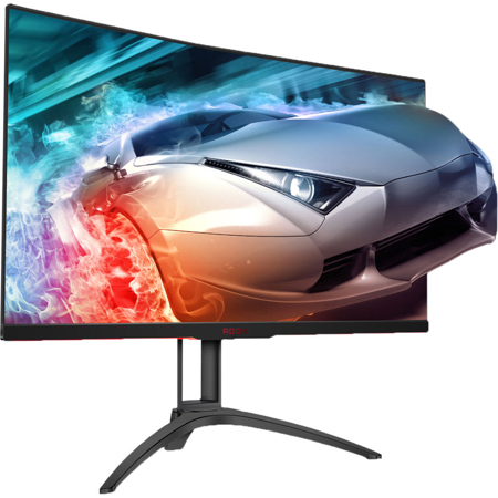 AOC Agon AG322QCX 31.5" 16:9 Curved QHD 144Hz LCD Gaming Monitor with FreeSync, Built-In Speakers