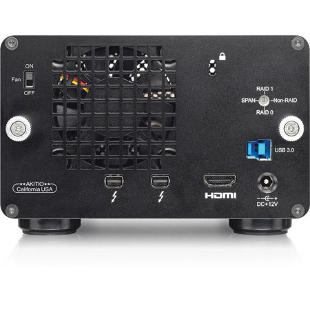 AKiTiO 2 Bay Thunder2 Duo Pro External Storage Enclosure